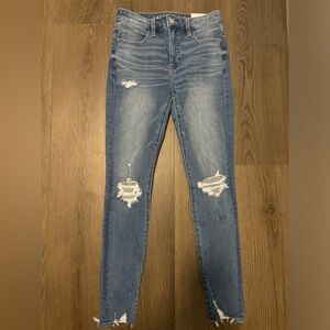 American Eagle High Waisted The Dream Jean Ripped Skinny Jean